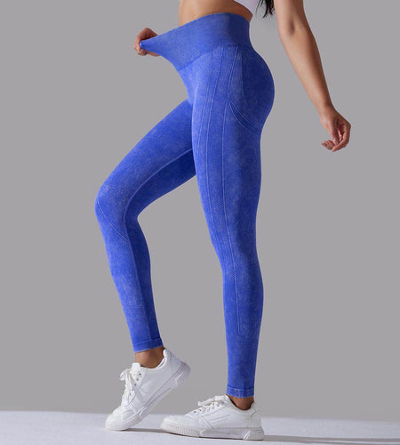 Knitted Seamless Yoga Pants Running Sports Fitness High Waist Butt Lifting Leggings Women Clothing - Anam Online