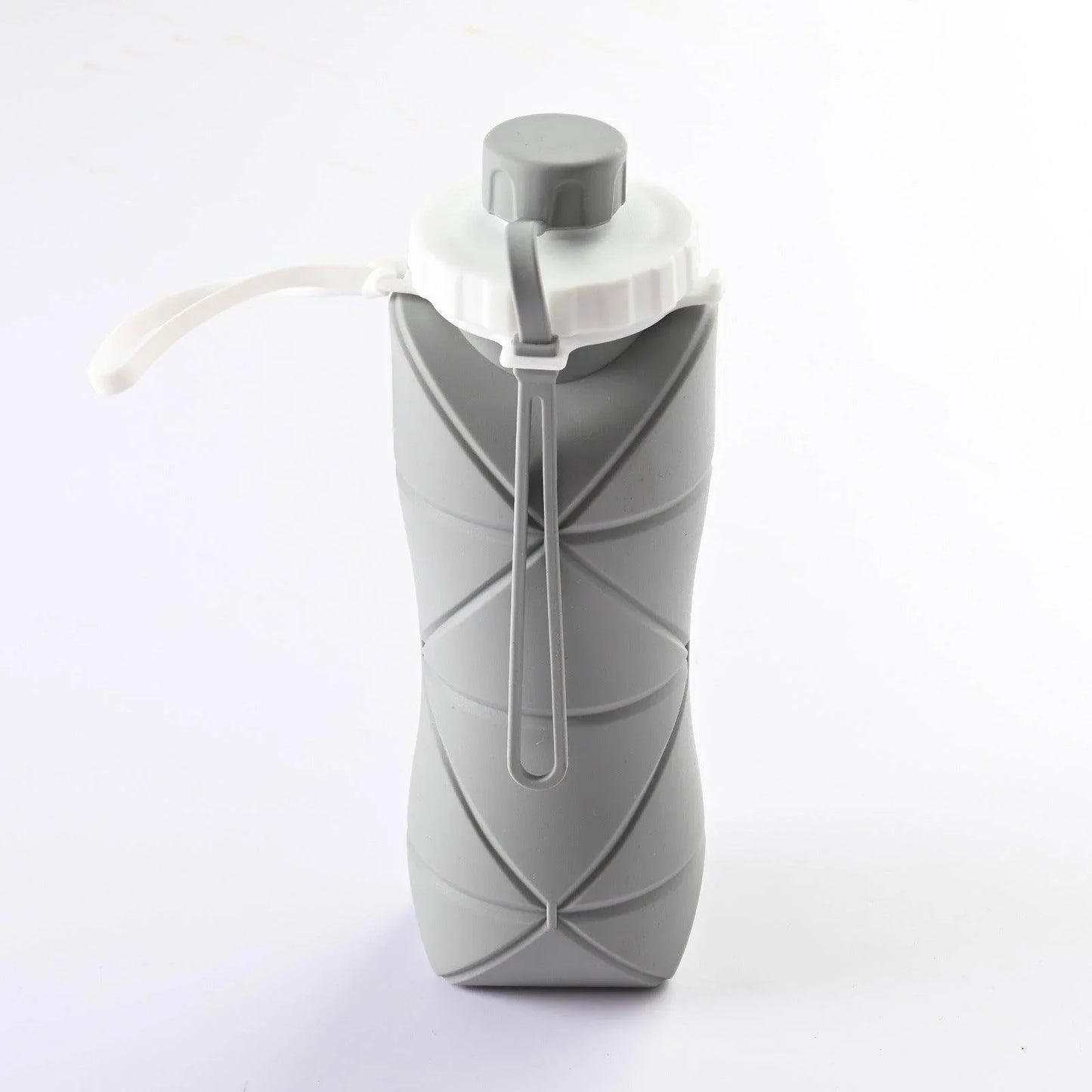 600ml Folding Silicone Water Bottle Sports Water Bottle Outdoor Travel Portable Water Cup Running Riding Camping Hiking Kettle - Anam Online