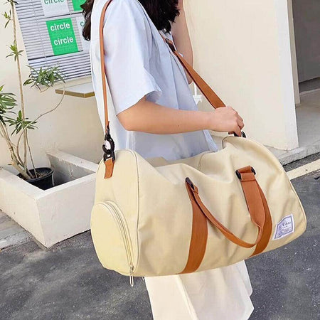 Men & Ladies Sports Duffle Travel Bag Lager Canvas Leisure Work Gym Holdall Bags - Anam Online