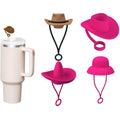 Straw Covers Cap Novelty Sturdy Straw Toppers Reusable Cowboy Hat Shaped - Anam Online