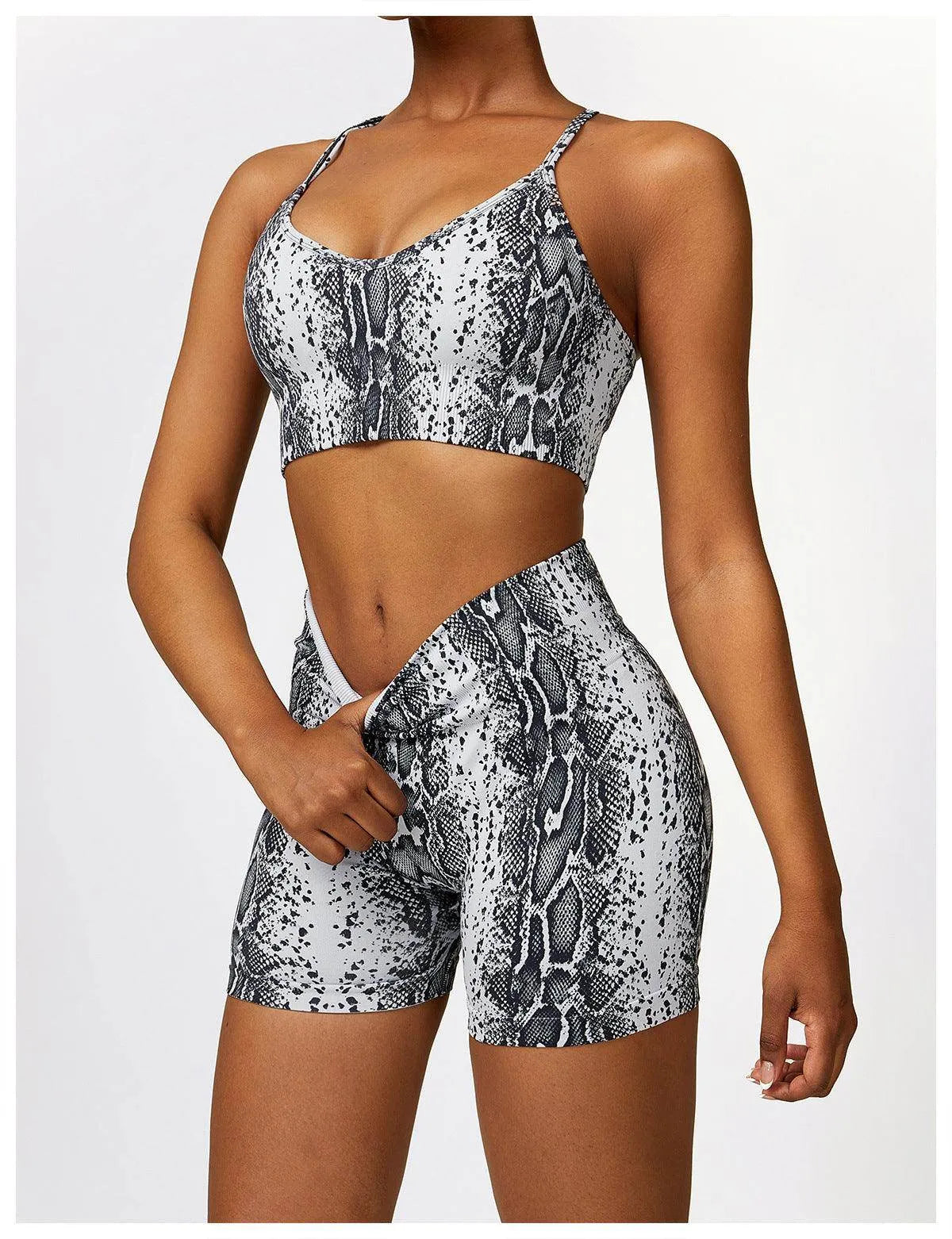 Camouflage Printing Seamless Yoga Suit Quick-drying High Waist Running Workout Clothes - Anam Online