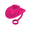 Straw Covers Cap Novelty Sturdy Straw Toppers Reusable Cowboy Hat Shaped - Anam Online