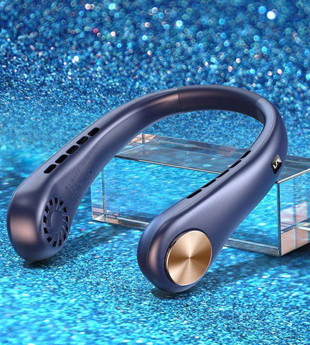 New Mini Neck Fan Portable Bladeless Hanging Neck Rechargeable Air Cooler Mini Summer Sports Fans - Anam Online