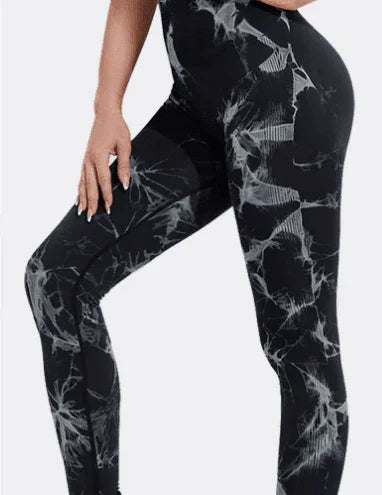 Seamless Tie Dye Leggings Women Yoga Pants Push Up Sport Fitness Running Gym Leggings - Anam Online