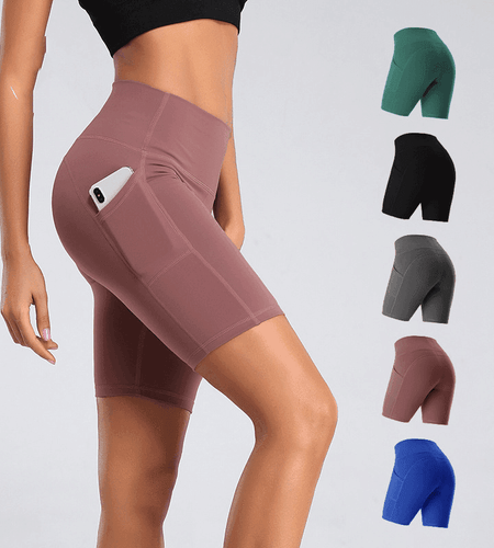 High Waist Fitness Gym Workout Leggings With Pockets Athletic Yoga Pants Slim Hips Lifting Pants - Anam Online