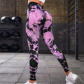 New Tie Dye Printed Yoga Pants Women Seamless High Waist Hip Lifting Fitness Running Sports Leggings - Anam Online