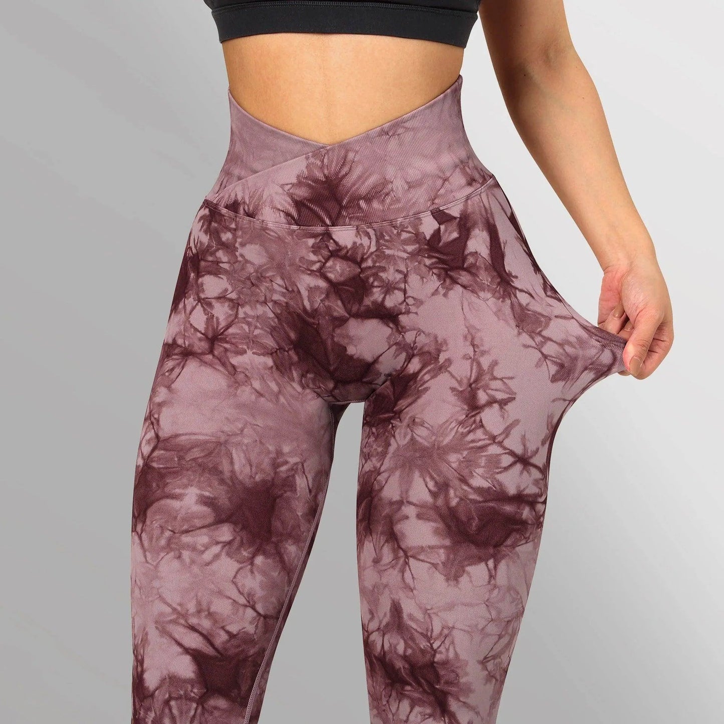 Seamless Tie Dye Leggings Women Yoga Pants Push Up Sport Fitness Running Gym Leggings - Anam Online