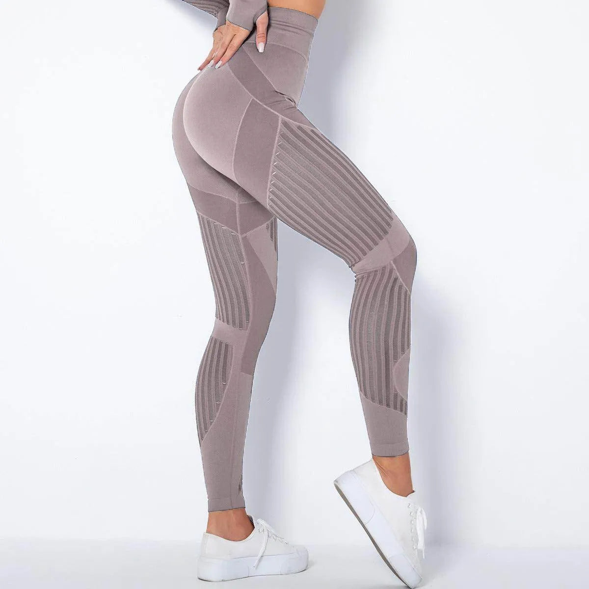 Hip-lifting Elastic Tight-fitting Bottoming Shaping Sweatpants Seamless Yoga Pants - Anam Online