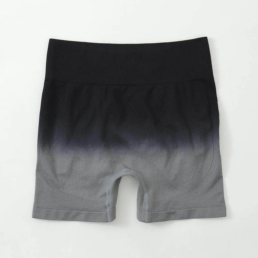 Striped Yoga Shorts High Waist Hip-lifting Tight Pants For Women Running Fitness Sports Leggings - Anam Online