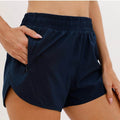 Summer Sports Shorts With Zipper Pockets Breathable Loose Anti-exposure Outdoor Running Fitness Pants For Women - Anam Online
