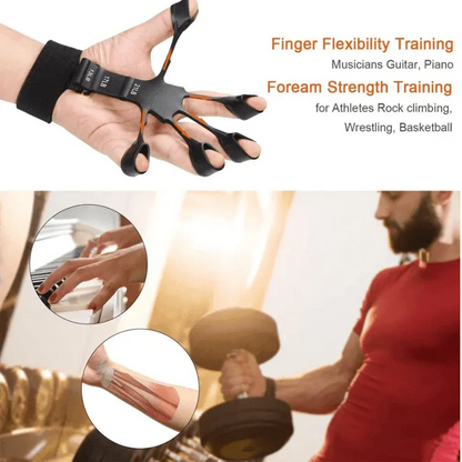 Silicone Grip Device Stretcher Finger Gripper Strength Trainer Strengthen Rehabilitation Training - Anam Online