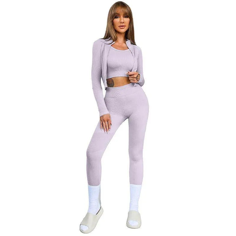 New Solid Color Sleeveless Sports Suit Women - Anam Online