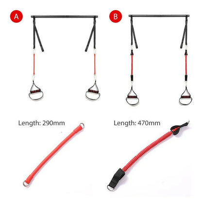 Body Workout Trainer Bar with Resistance Bands Rubber Buckles - Anam Online