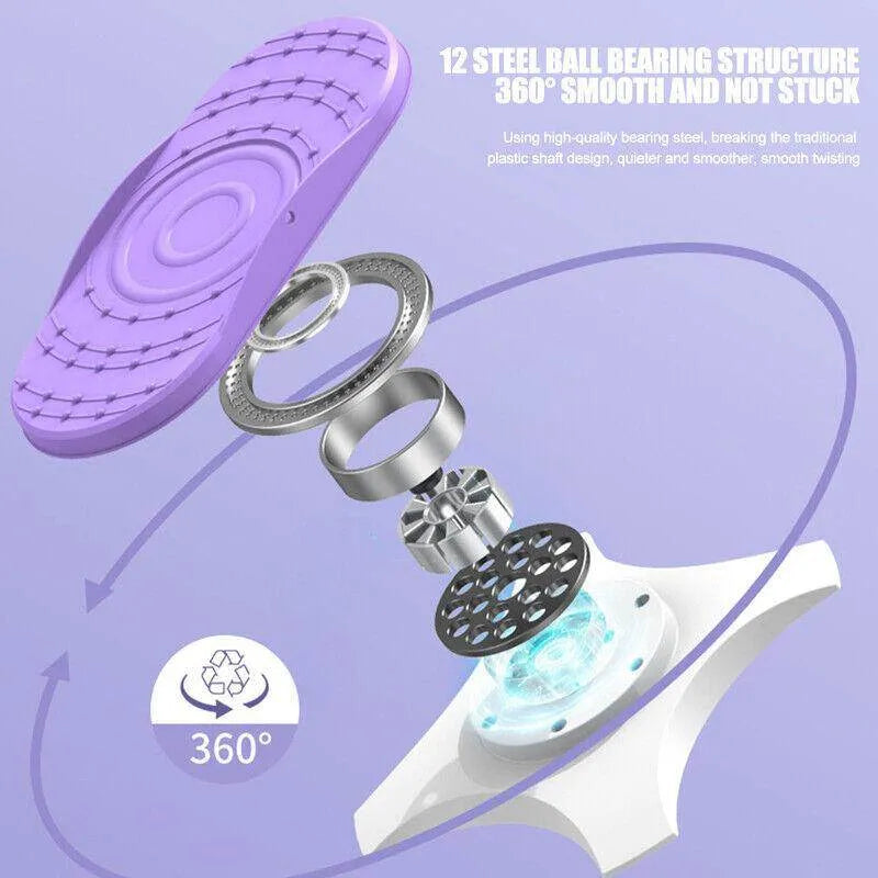 2pcs Twist Waist Disc Board Twister Aerobic Exercise Foot Massage Fitness Trainer - Anam Online