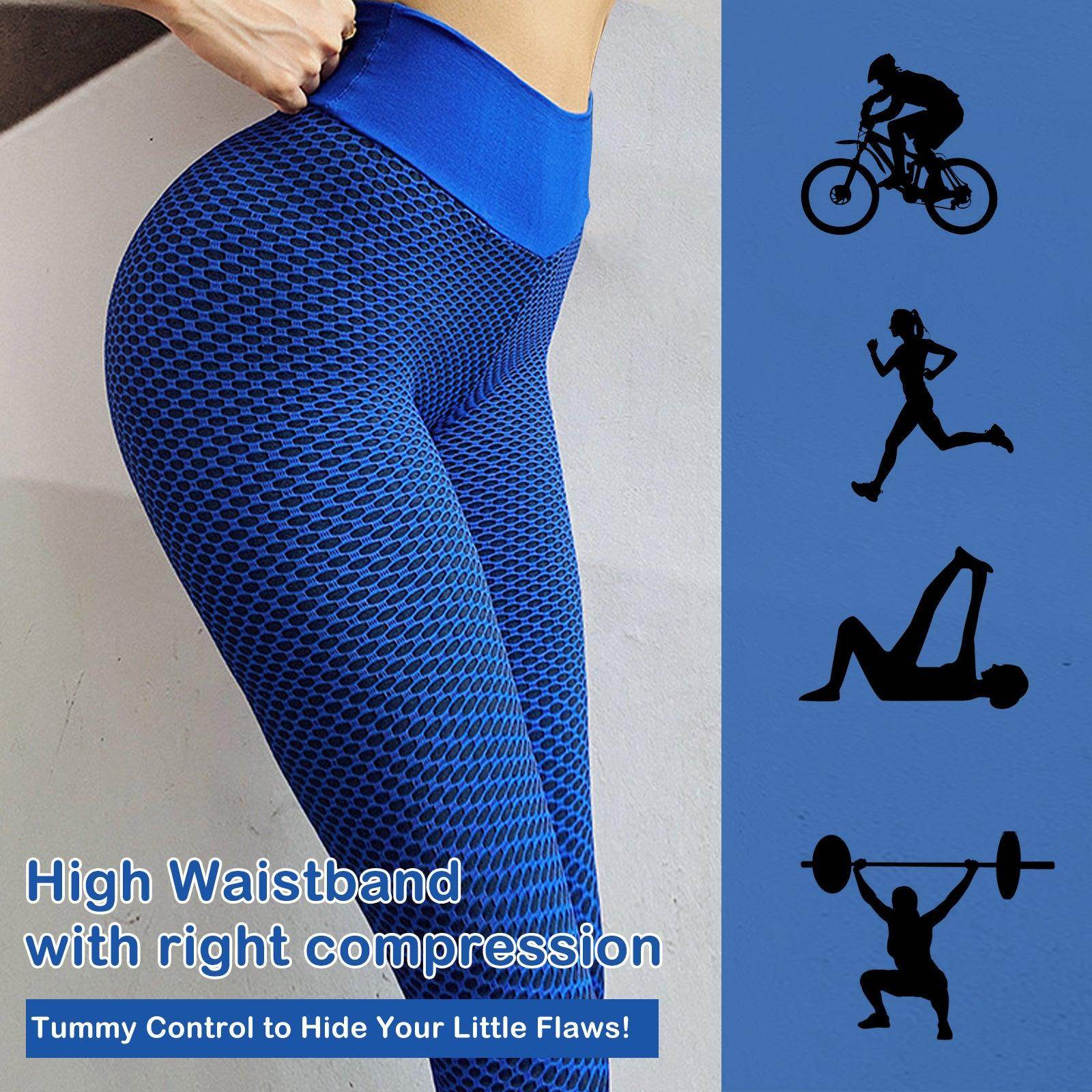 Women Leggings Butt Lifting Workout Tights Plus Size Sports High Waist Yoga Pants - Anam Online