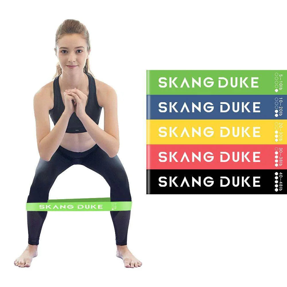 5 Level Resistance Rubber Bands Yoga Training Elastic Bands - Anam Online