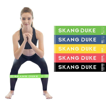 5 Level Resistance Rubber Bands Yoga Training Elastic Bands - Anam Online