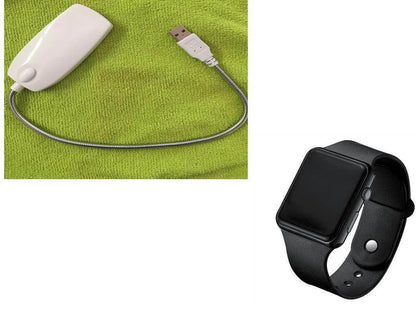 Square Electroplated LED Digital Watch - Anam Online