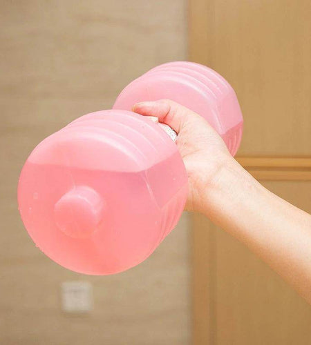 Body Building Water Dumbbell Weight Dumbbells Slimming Fitness Gym Equipment Yoga for Training Sport Plastic Bottle Exercise - Anam Online