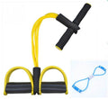 Natural Latex Foot Pedal Elastic Pull Rope with Handle Fitness Equipment Bodybuilding Expander - Anam Online