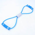 Natural Latex Foot Pedal Elastic Pull Rope with Handle Fitness Equipment Bodybuilding Expander - Anam Online