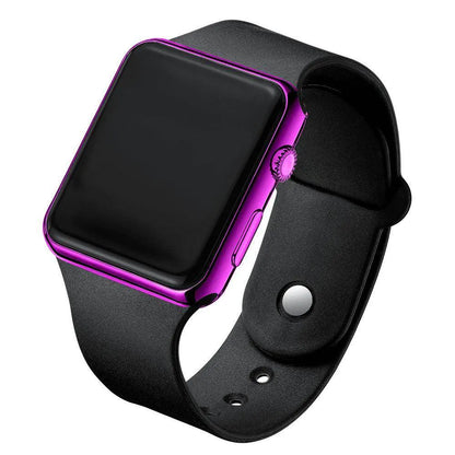 Square Electroplated LED Digital Watch - Anam Online
