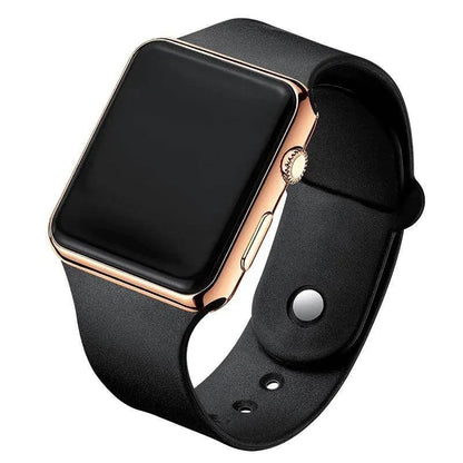 Square Electroplated LED Digital Watch - Anam Online