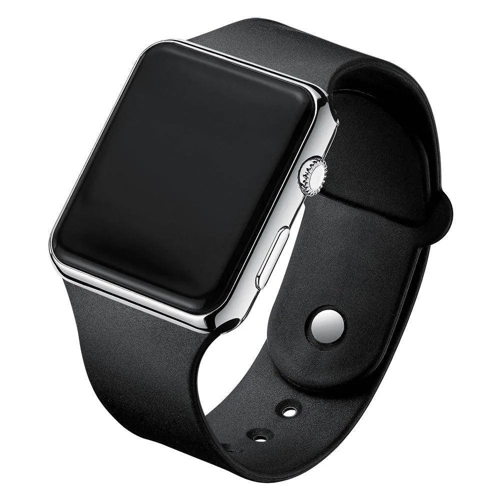 Square Electroplated LED Digital Watch - Anam Online