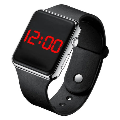 Square Electroplated LED Digital Watch - Anam Online
