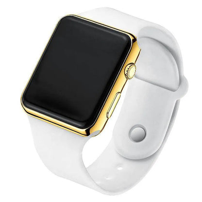 Square Electroplated LED Digital Watch - Anam Online