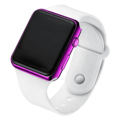 Square Electroplated LED Digital Watch - Anam Online