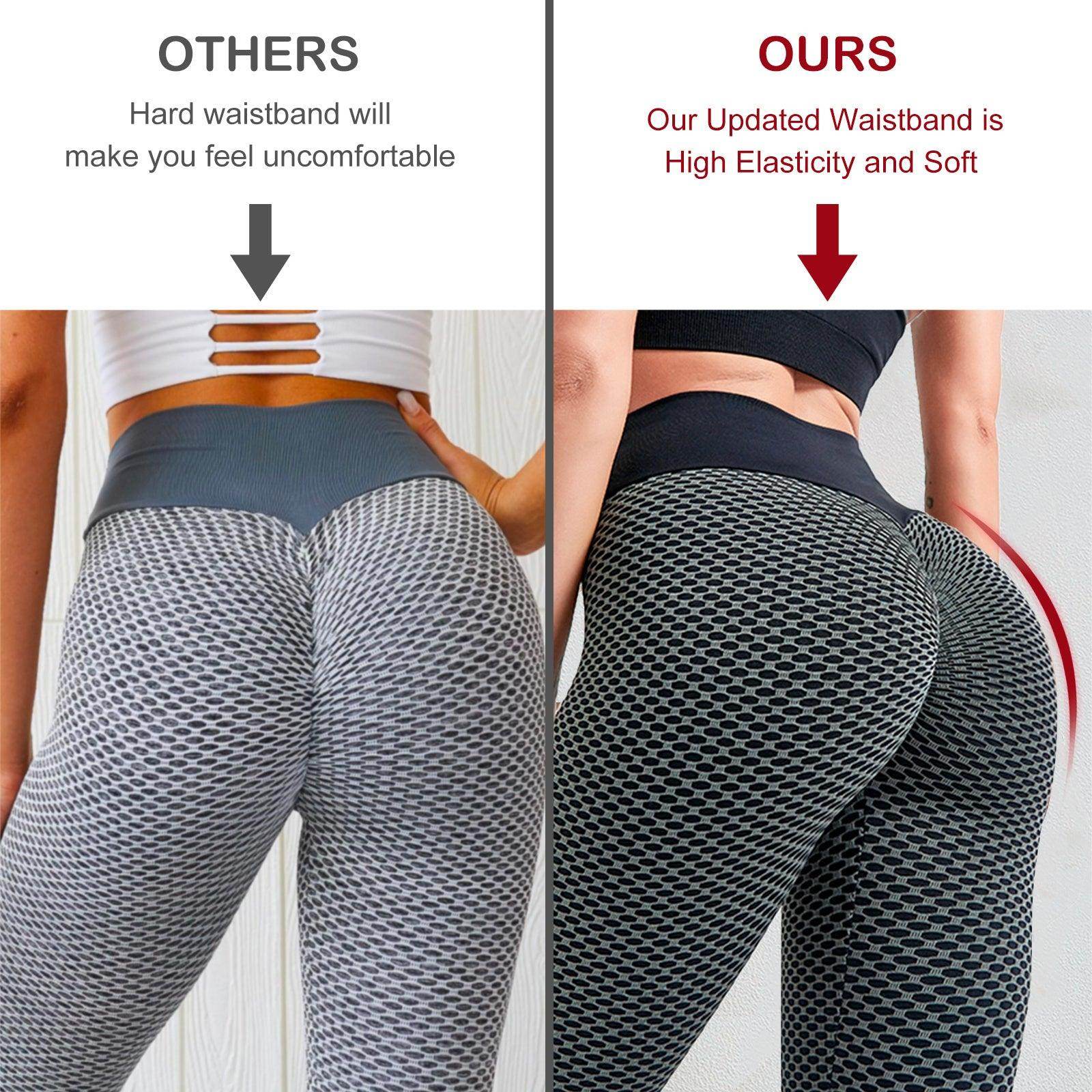 Leggings Women Butt Lifting Workout Tights Plus Size Sports High Waist Yoga Pants Small - Anam Online