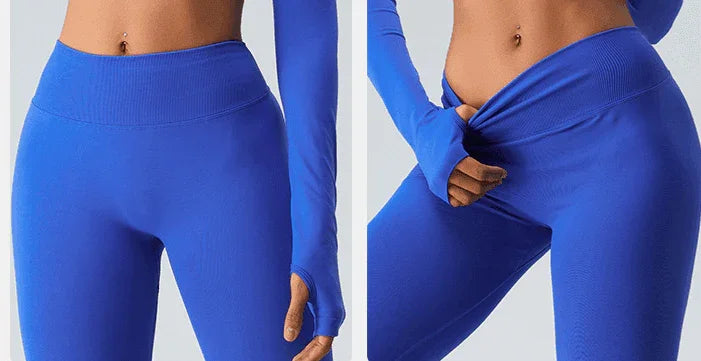 Seamless V Waist Yoga Pants Female High Waist Hip Lift - Anam Online