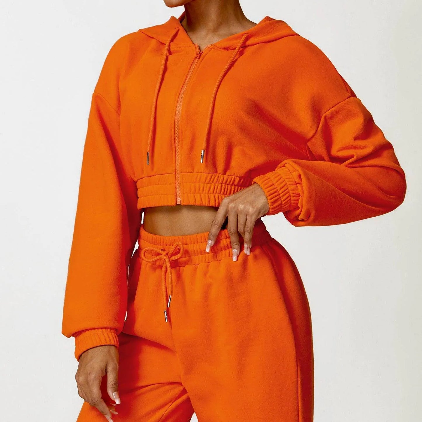 Warm And Loose Long Sleeve Sweater Coat Zipper - Anam Online