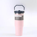Portable Car Cup Stainless Steel Cup Travel Sports Water Bottle With Handle Cover Coffee Tumbler Cup - Anam Online