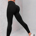 High Waist Seamless Yoga Pants Women's Solid Color Dot Striped Print Butt Lifting Leggings Fitness Running Sport Gym Legging Outfits - Anam Online