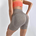 Striped Yoga Shorts High Waist Hip-lifting Tight Pants For Women Running Fitness Sports Leggings - Anam Online