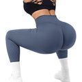 High Waist Seamless Leggings Threaded Knitted Fitness Pants Solid Women's Slimming Sports Yoga Pants Elastic Running Sport Leggings - Anam Online