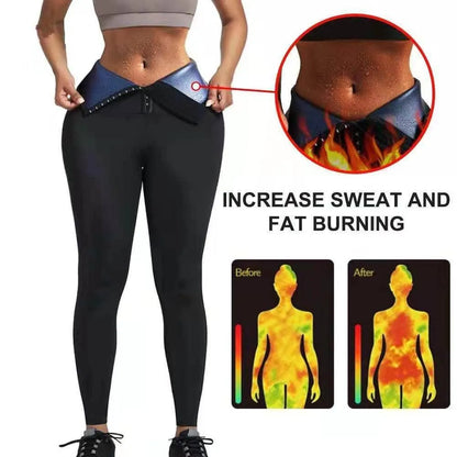 Sauna Long Pants Fitness Exercise Hot Thermo Sweat Leggings Training Slimming Pant - Anam Online