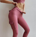 High Waist Leggings with Pockets Workout Gym Legging Scrunch Butt Yoga Pants - Anam Online