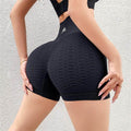 Grid Design Shorts Gym Yoga High Waist Fitness Sports Pants Women - Anam Online