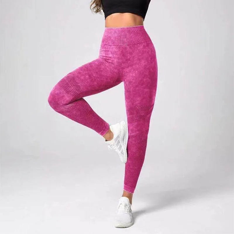 Hollow Design Seamless Leggings High Waist Hip Lifting Running Sports Fitness Yoga Pants Fashion Women Clothing - Anam Online
