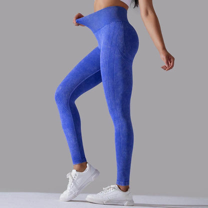 Knitted Seamless Yoga Pants Running Sports Fitness High Waist Butt Lifting Leggings Women Clothing - Anam Online