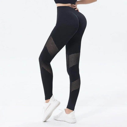 New Hollow Design Gradient Printed Yoga Pants Seamless High Waist Hip Lifting Fitness Leggings For Women Quick Drying Trousers - Anam Online