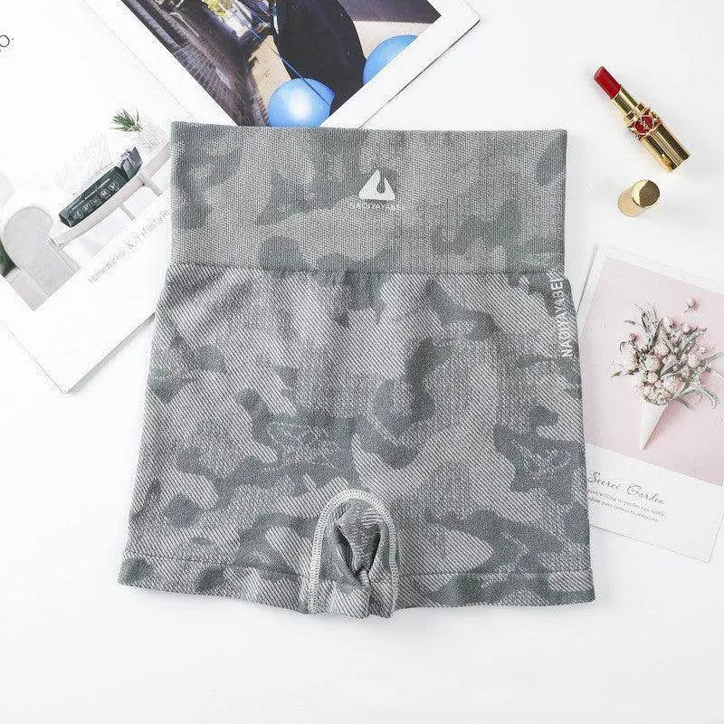 Print Gym Yoga Shorts Soft Workout Yoga Running Shorts Summer - Anam Online