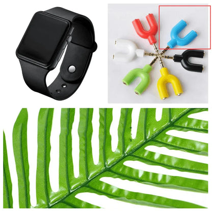 Square Electroplated LED Digital Watch - Anam Online