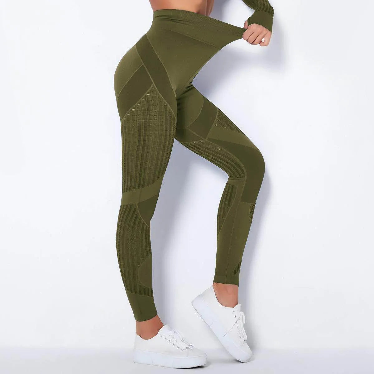 Hip-lifting Elastic Tight-fitting Bottoming Shaping Sweatpants Seamless Yoga Pants - Anam Online