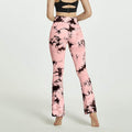 Fashion Tie Dye Printed Yoga Bell-Bottomed Pants Seamless High Waist Quick-drying Fitness Running Sports Leggings Women Flares - Anam Online