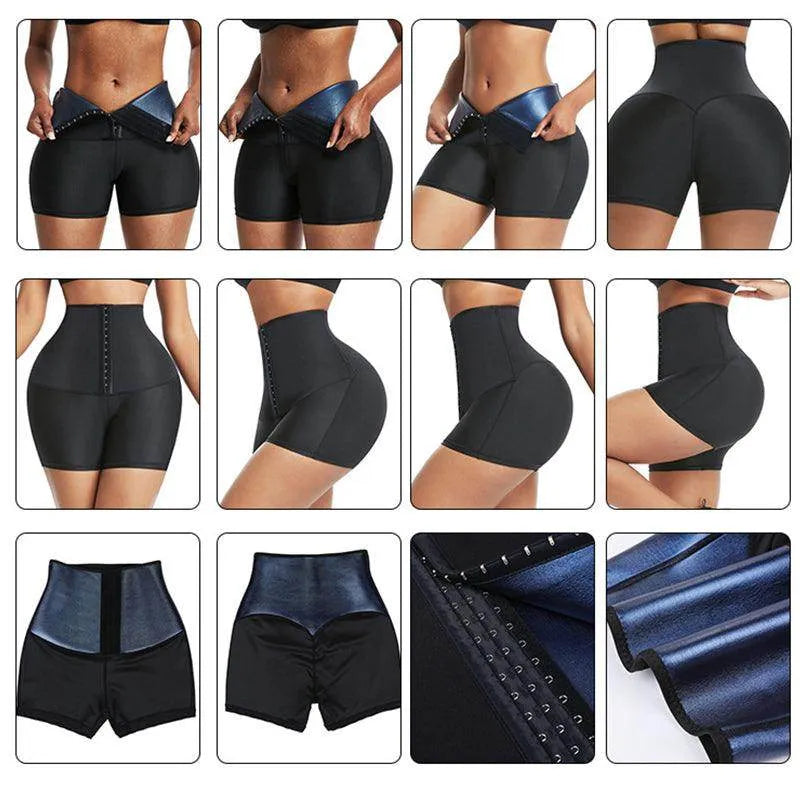 Slimming Pants Waist Trainer Shapewear Tummy Hot Thermo Sweat Leggings Fitness Workout Sweat Sauna Pants Body Shaper - Anam Online