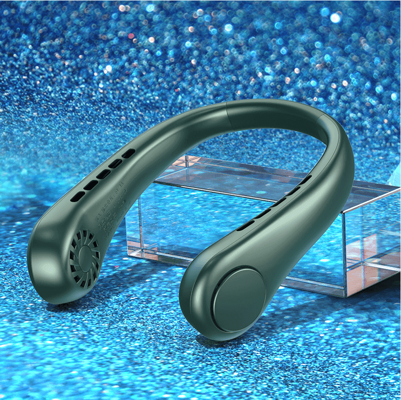 New Mini Neck Fan Portable Bladeless Hanging Neck Rechargeable Air Cooler Mini Summer Sports Fans - Anam Online